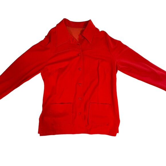 Vintage Handmade Red Jacket  (Dagger Collar) - Picture 1 of 15